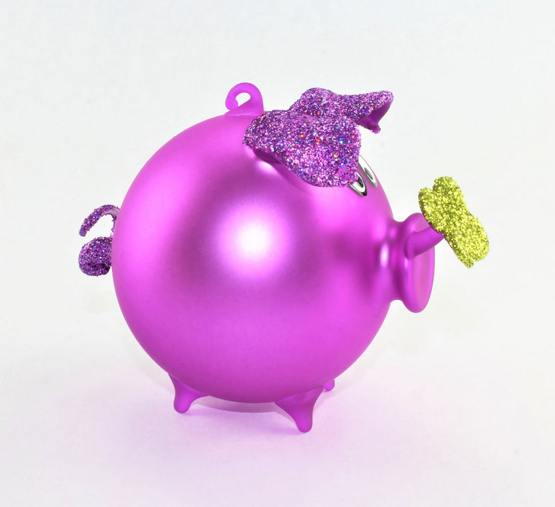 Glücksschweinchen "Matt" , Borosilikatglas 3.3 ,farbig matt