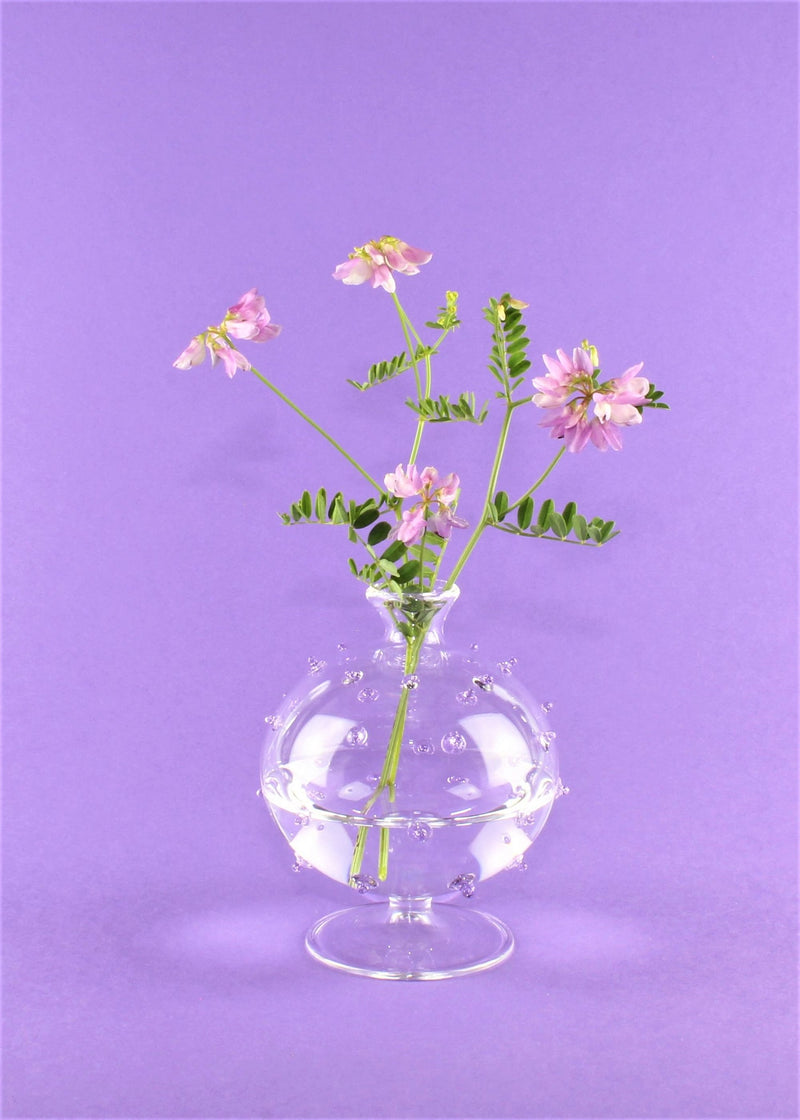 Vase für kleine Blumen "meine Kleine",  rund