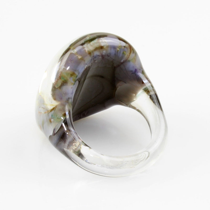 Ring "Madame" Grau marmoriert