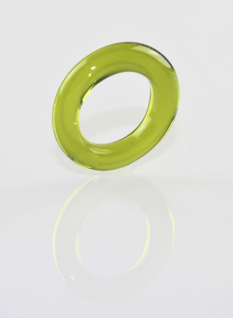 Ring "Loop" Borosilikatglas Limette klar