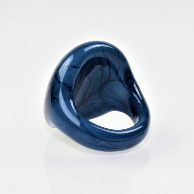 Ring "Madame" Nachtblau opak